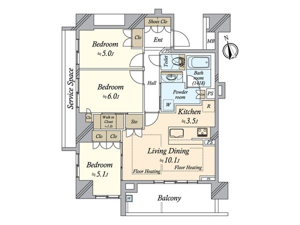 パークホームズ御器所プレアージェ 間取図(平面図) パークホームズ御器所プレアージェ 間取図(平面図)