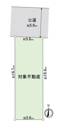中川区長須賀3丁目 区画図