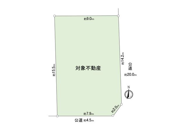 中川区新家1丁目 区画図 中川区新家1丁目 区画図