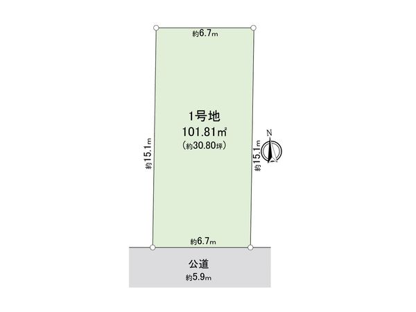 中川区柳川町【1号地】 区画図