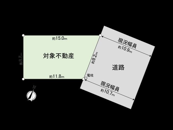 港区宝神町字会所裏 区画図 港区宝神町字会所裏 区画図