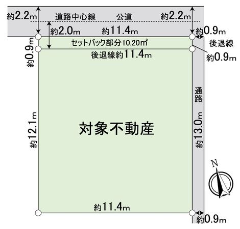 中川区高杉町 区画図