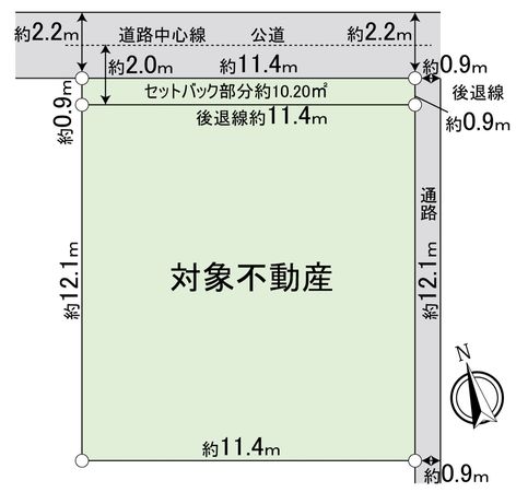 中川区高杉町 区画図