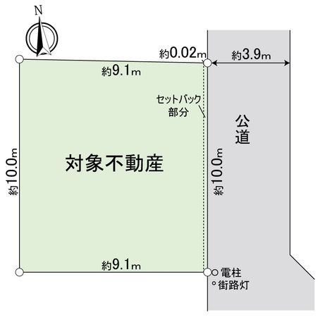 港区七反野1丁目 区画図 港区七反野1丁目 区画図