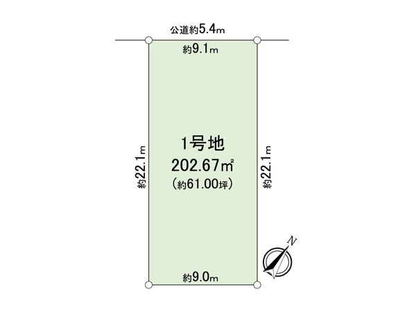 港区多加良浦町5丁目 1号地 区画図 区画図