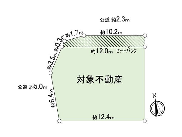 中川区春田5丁目 1号地 区画図 中川区春田5丁目 1号地 区画図