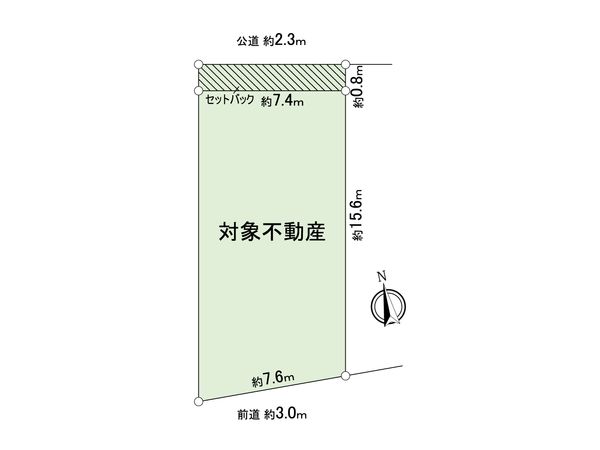 中川区春田5丁目 3号地 区画図 中川区春田5丁目 3号地 区画図