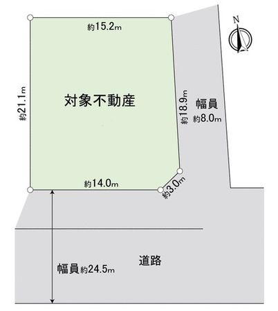 中川区野田3丁目 地形図