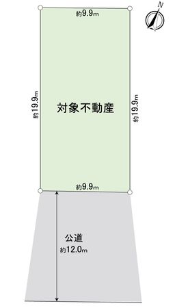 中川区土野町 地形図