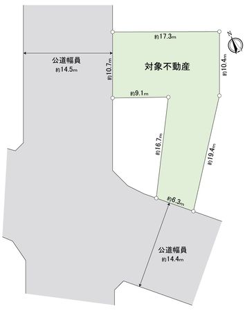 中川区小本本町1丁目 地形図