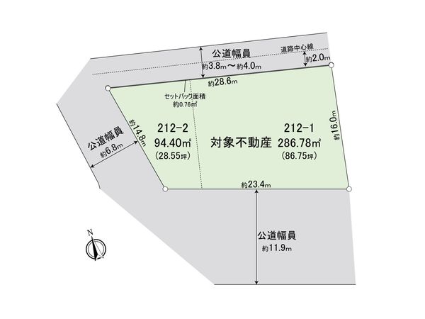 津島市下新田町2丁目 区画図