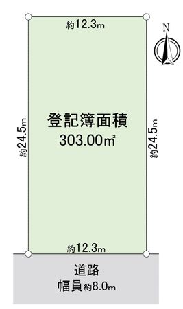 中川区打中1丁目 土地 区画図 中川区打中1丁目 土地 区画図