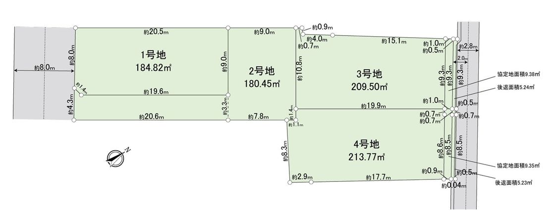 江南市古知野町花霞【3号地】 区画図 江南市古知野町花霞【3号地】 区画図
