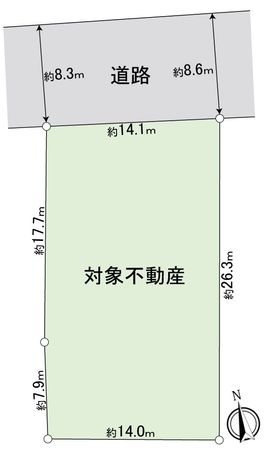 中村区烏森町6丁目 区画図