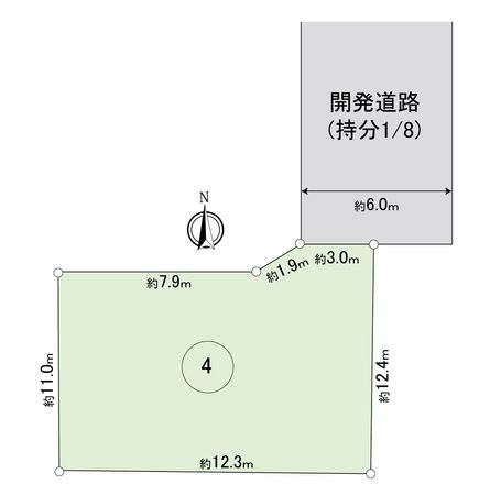 中川区下之一色町字宮分【4号地】 区画図 中川区下之一色町字宮分【4号地】 区画図