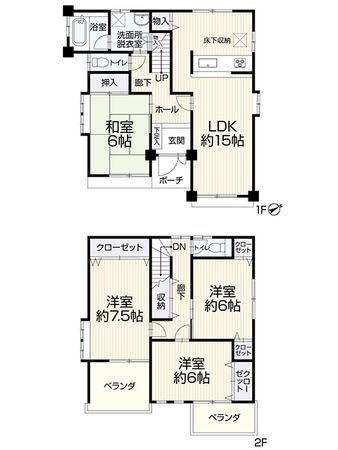 中川区千音寺3丁目 間取図(平面図) 中川区千音寺3丁目 間取図(平面図)