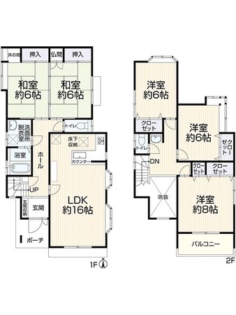 弥富市平島町五反割 間取図(平面図)