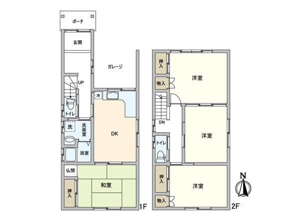 中川区松年町1丁目 間取図(平面図) 中川区松年町1丁目 間取図(平面図)