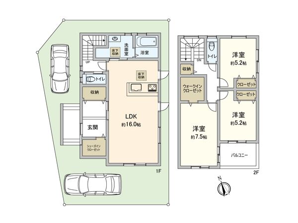 海部郡蟹江町本町12丁目 間取図(平面図)