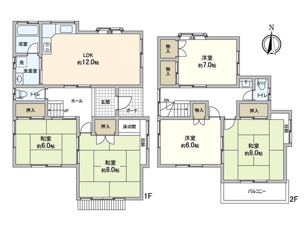 港区船頭場3丁目 間取図(平面図) 港区船頭場3丁目 間取図(平面図)