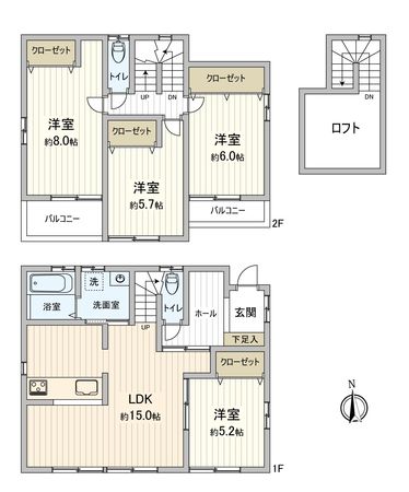 港区小賀須4丁目 間取図(平面図)