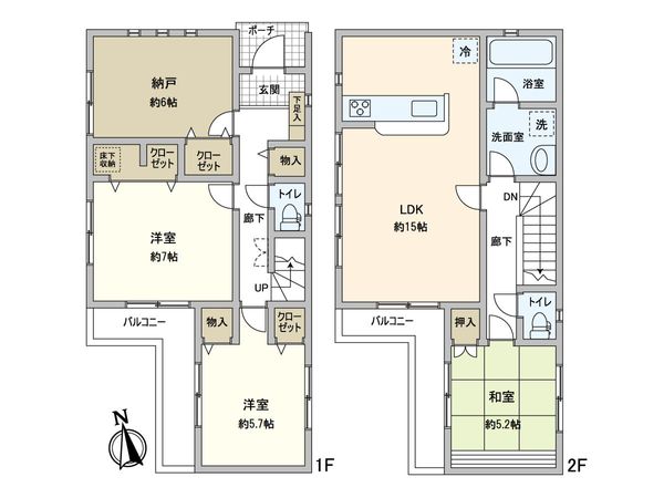 港区明正2丁目 間取図(平面図) 港区明正2丁目 間取図(平面図)