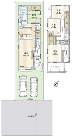 中川区一柳通2丁目 間取図(平面図)