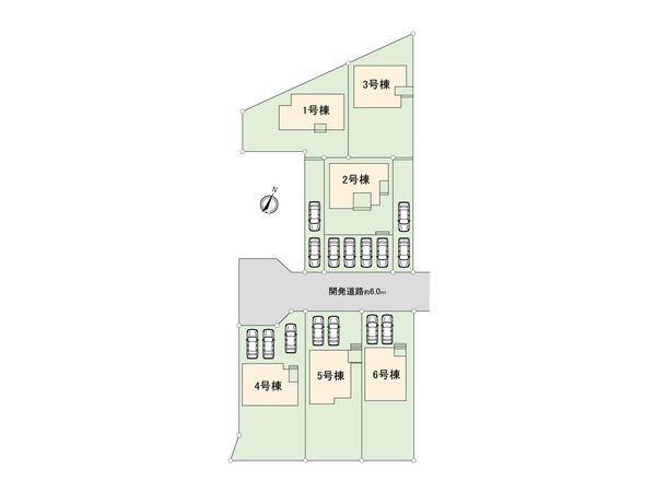 港区船頭場1丁目 新築戸建 1号棟 全体区画図