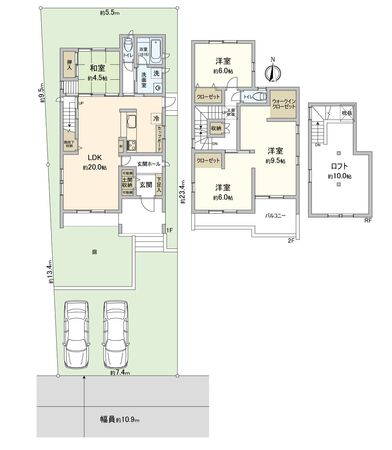 港区明正1丁目 間取図(平面図)
