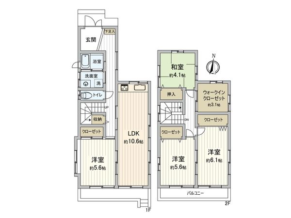 中川区法華1丁目 間取図(平面図) 間取図(平面図)