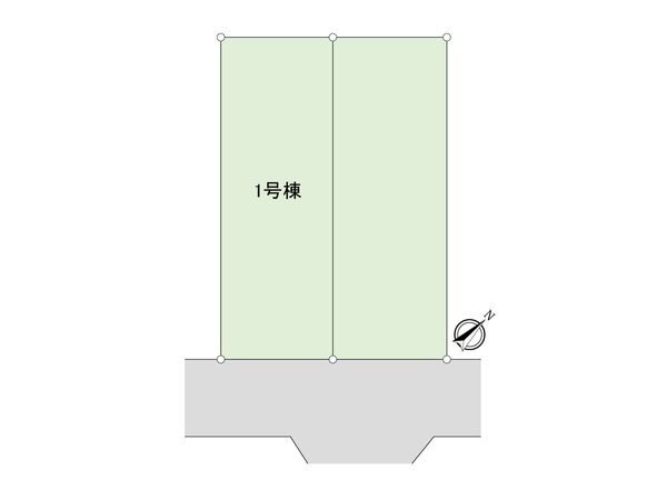 海部郡蟹江町富吉1丁目 1号棟 全体区画図 全体区画図