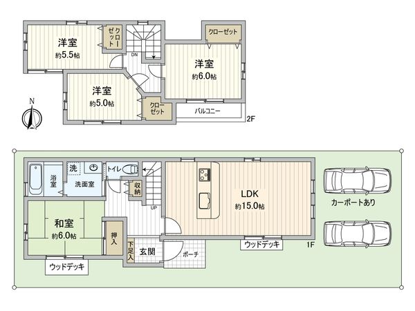 中川区東春田2丁目 間取図(平面図) 中川区東春田2丁目 間取図(平面図)