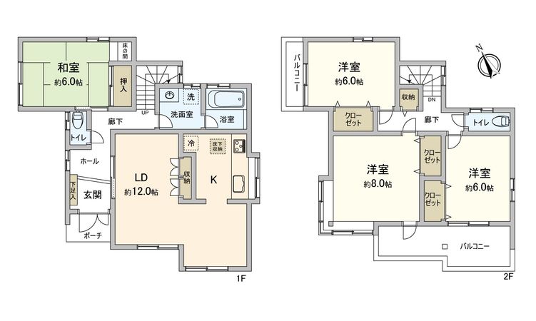 中川区富田町 大字千音寺字供木 間取図(平面図) 中川区富田町 大字千音寺字供木 間取図(平面図)