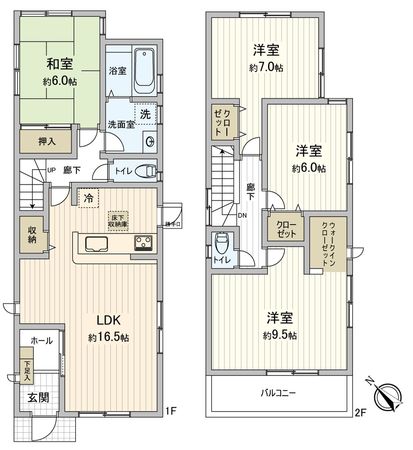 弥富市平島東3丁目 間取図(平面図) 弥富市平島東3丁目 間取図(平面図)