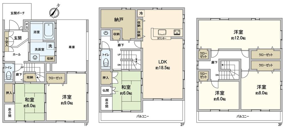 港区宝神町字会所裏 間取図(平面図) 港区宝神町字会所裏 間取図(平面図)