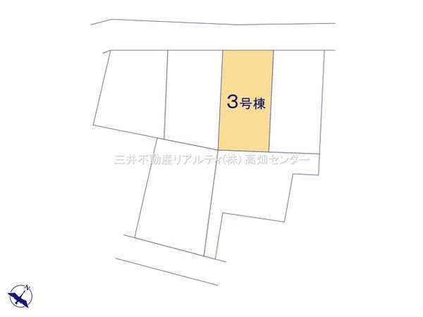 港区船頭場2丁目【3号棟】 全体区画図 港区船頭場2丁目【3号棟】 全体区画図