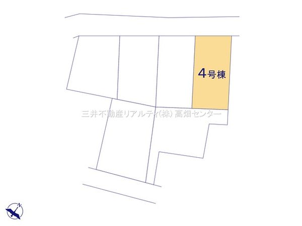 港区船頭場2丁目【4号棟】 全体区画図 港区船頭場2丁目【4号棟】 全体区画図