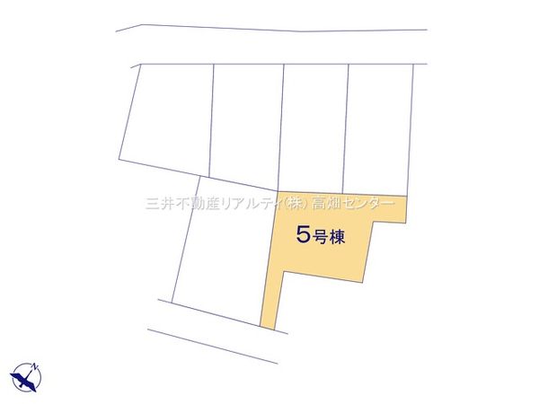 港区船頭場2丁目【5号棟】 全体区画図 港区船頭場2丁目【5号棟】 全体区画図