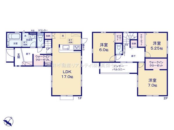 港区船頭場2丁目【5号棟】 間取図(平面図) 港区船頭場2丁目【5号棟】 間取図(平面図)