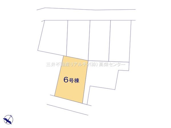 港区船頭場2丁目【6号棟】 全体区画図 港区船頭場2丁目【6号棟】 全体区画図