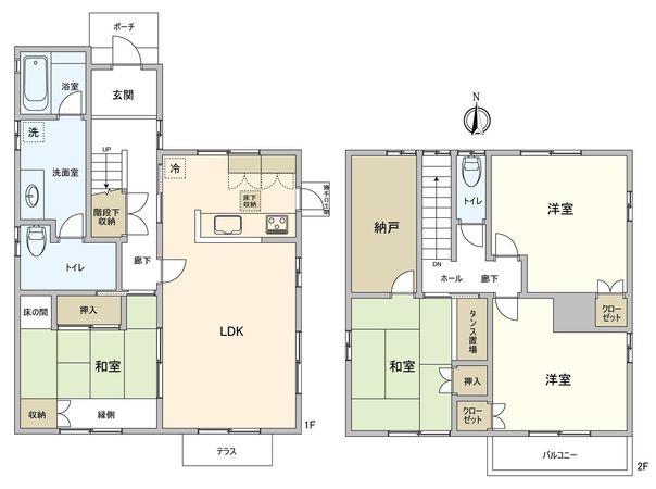 弥富市小島町下新田 間取図(平面図) 弥富市小島町下新田 間取図(平面図)