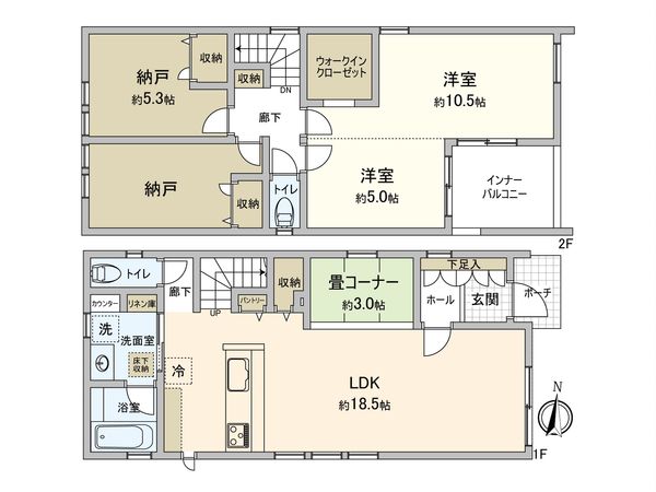 海部郡大治町大字長牧字前田 間取図(平面図)