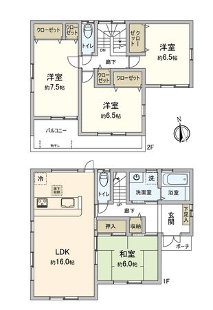 弥富市平島町小具足前 間取図(平面図) 弥富市平島町小具足前 間取図(平面図)