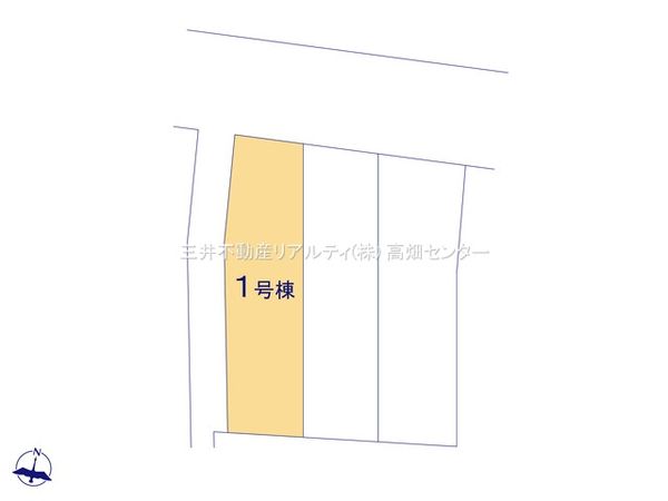 中川区万場3丁目【1号棟】 全体区画図 中川区万場3丁目【1号棟】 全体区画図