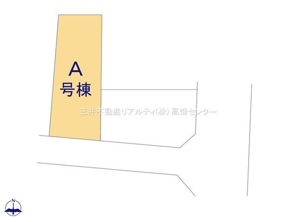 中川区服部4丁目【A号棟】 区画図 中川区服部4丁目【A号棟】 区画図