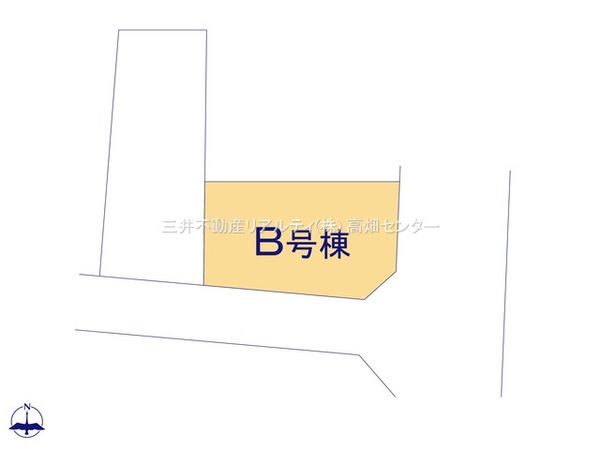 中川区服部4丁目【B号棟】 区画図