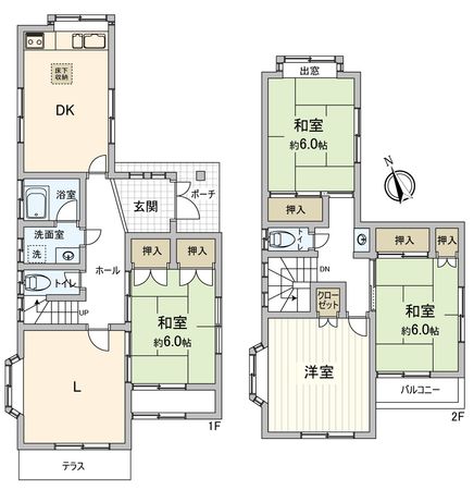 愛西市鰯江町郷東 戸建 間取図(平面図) 愛西市鰯江町郷東 戸建 間取図(平面図)