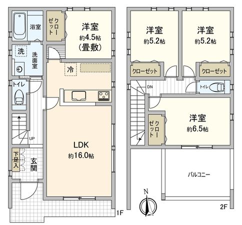 港区大西2丁目【9号地】 間取図(平面図)