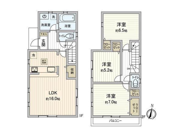 中川区中野新町7丁目 間取図(平面図) 中川区中野新町7丁目 間取図(平面図)