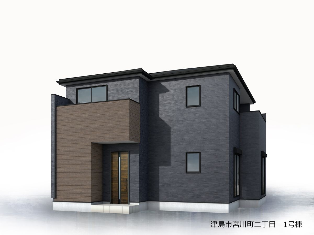 津島市宮川町2丁目新築戸建 外観パース図 外観パース図